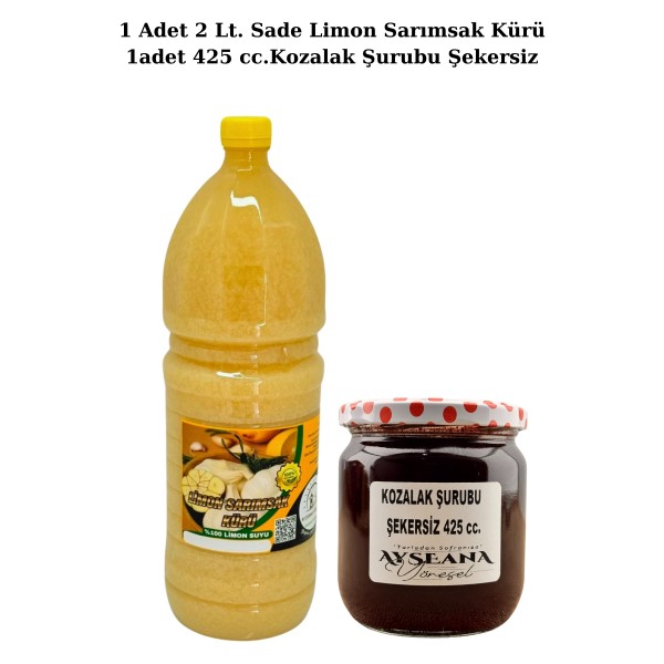Limon Sarımsak Kürü 2 Lt  Kozalak Şurubu 425 ml.