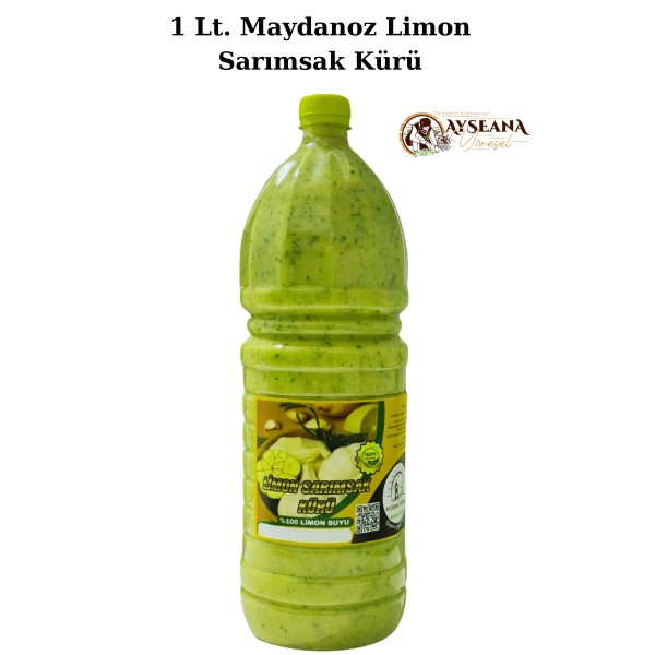 Limon Sarımsak Kürü Maydanozlu 1lt. El Yapımı Doğal