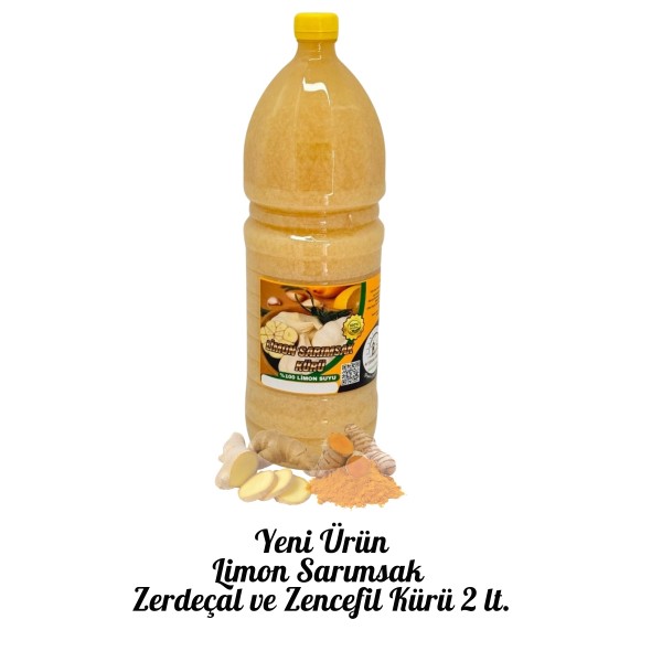 Limon Sarımsak Zencefil Zerdeçal Kürü (2 Litre)