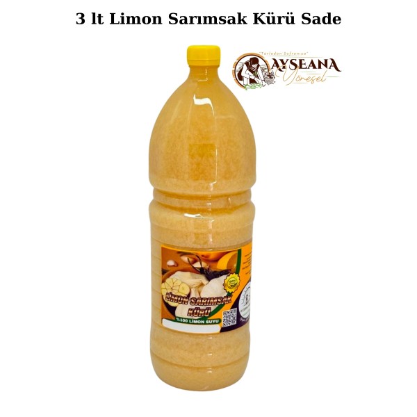 Limon Sarımsak Kürü  100 El Yapımı 3 Lt
