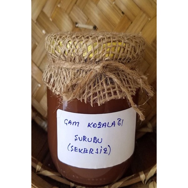 Kozalak Şurubu Odun Ateşinde Ev Yapımı Şekersiz 425ml